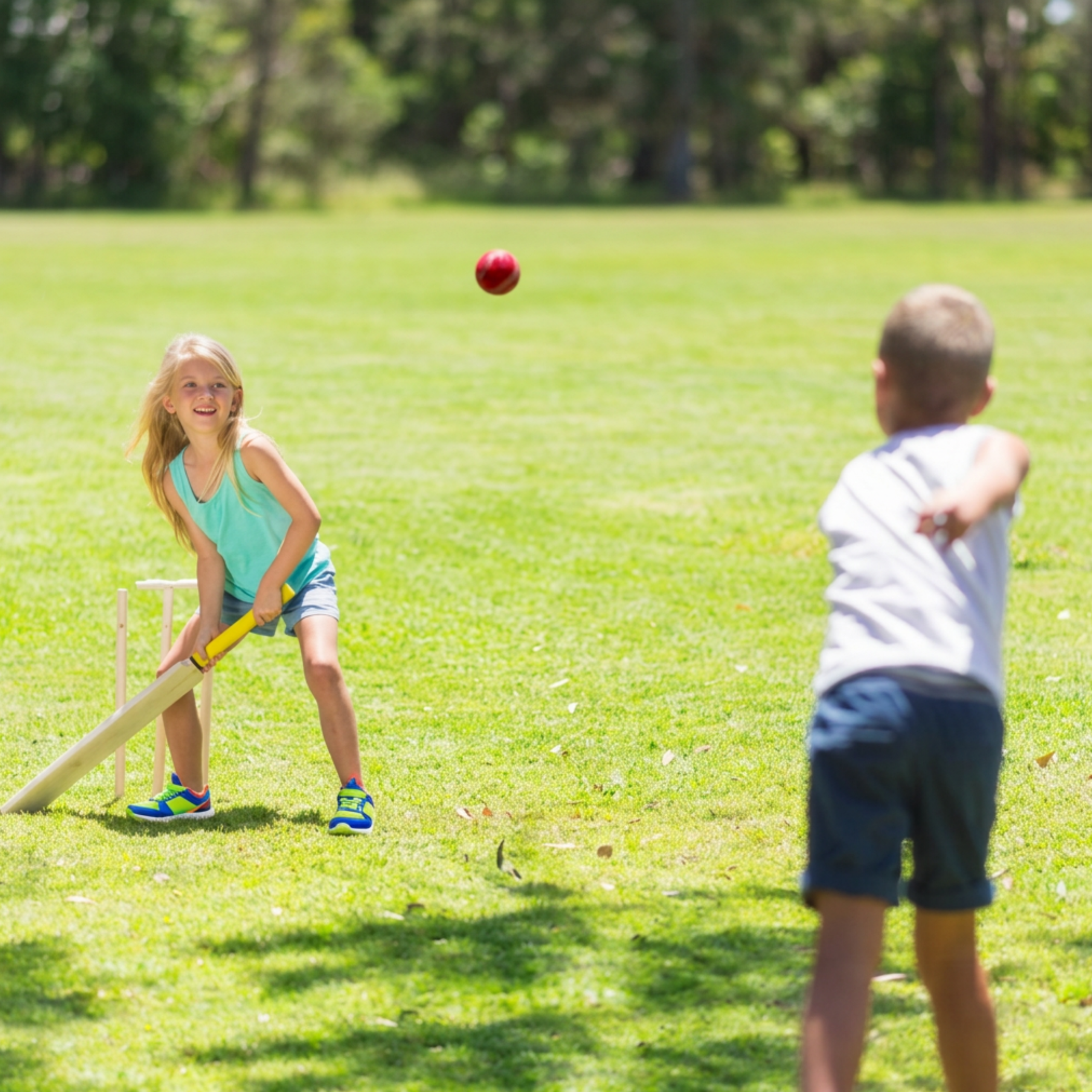 Homeschool kids sports playing cricket gold coast
